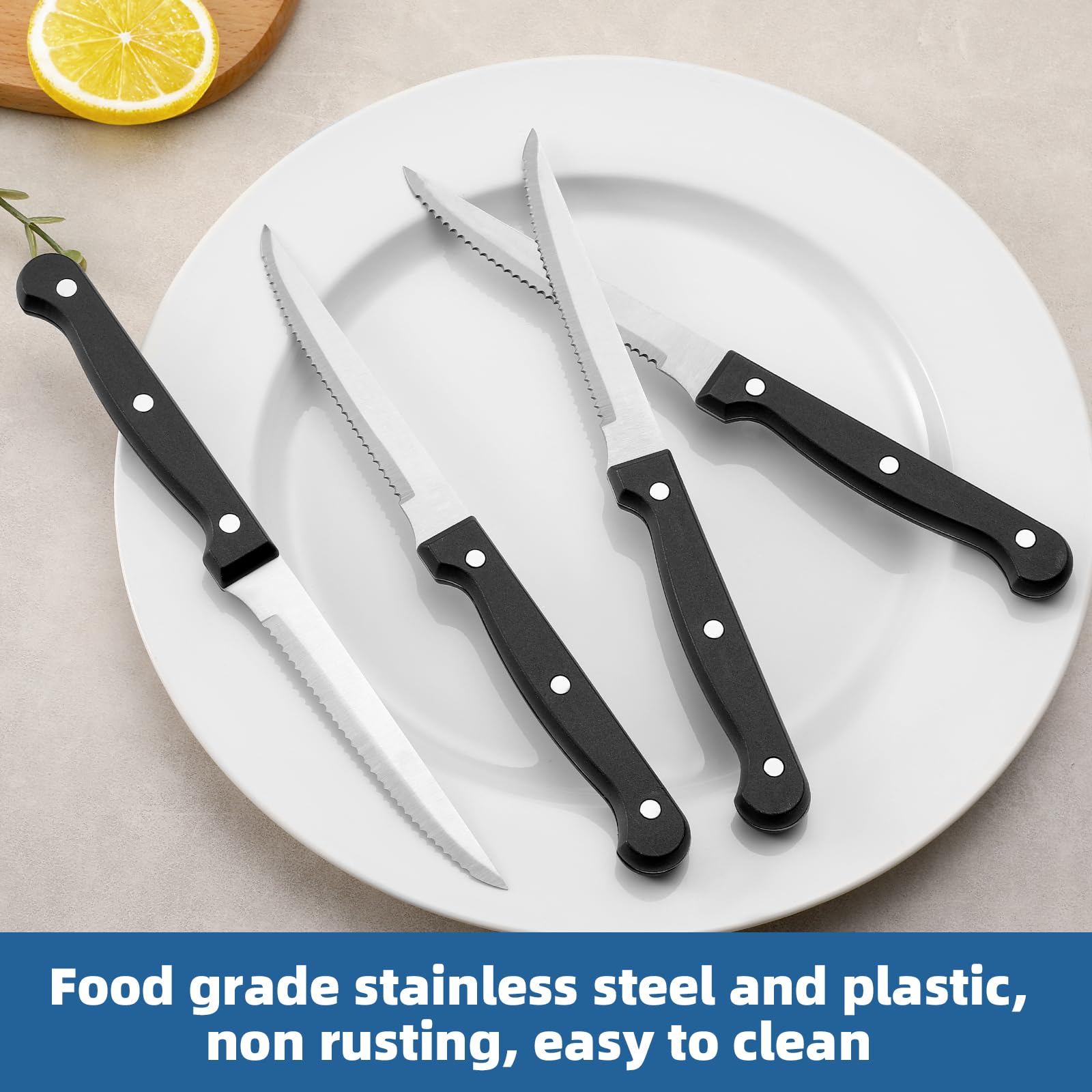 Wiskema high-carbon stainless steel blades resist rust for lasting sharpness.