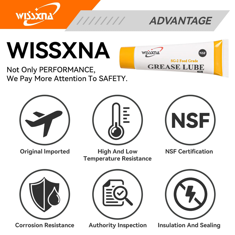 Wissxna high-vacuum use capability helps maintain seals under demanding pressure.