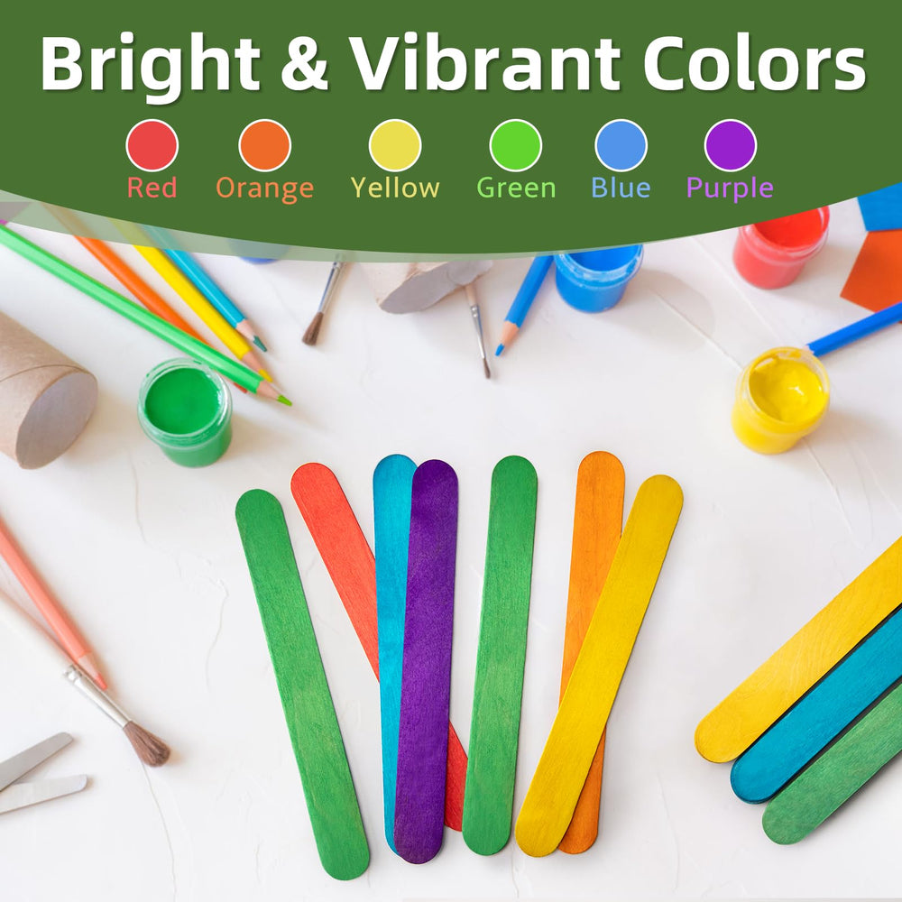 WISYOK multicolor craft sticks ready for mixed-media projects