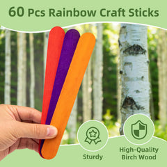 WISYOK painted wood sticks close-up show smooth surface quality