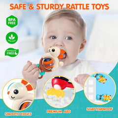 WITALENT high chair suction cups keep toys in place during feeding.