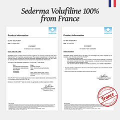 Witches Brew Volufiline INCI label highlighting cosmetic-grade actives.
