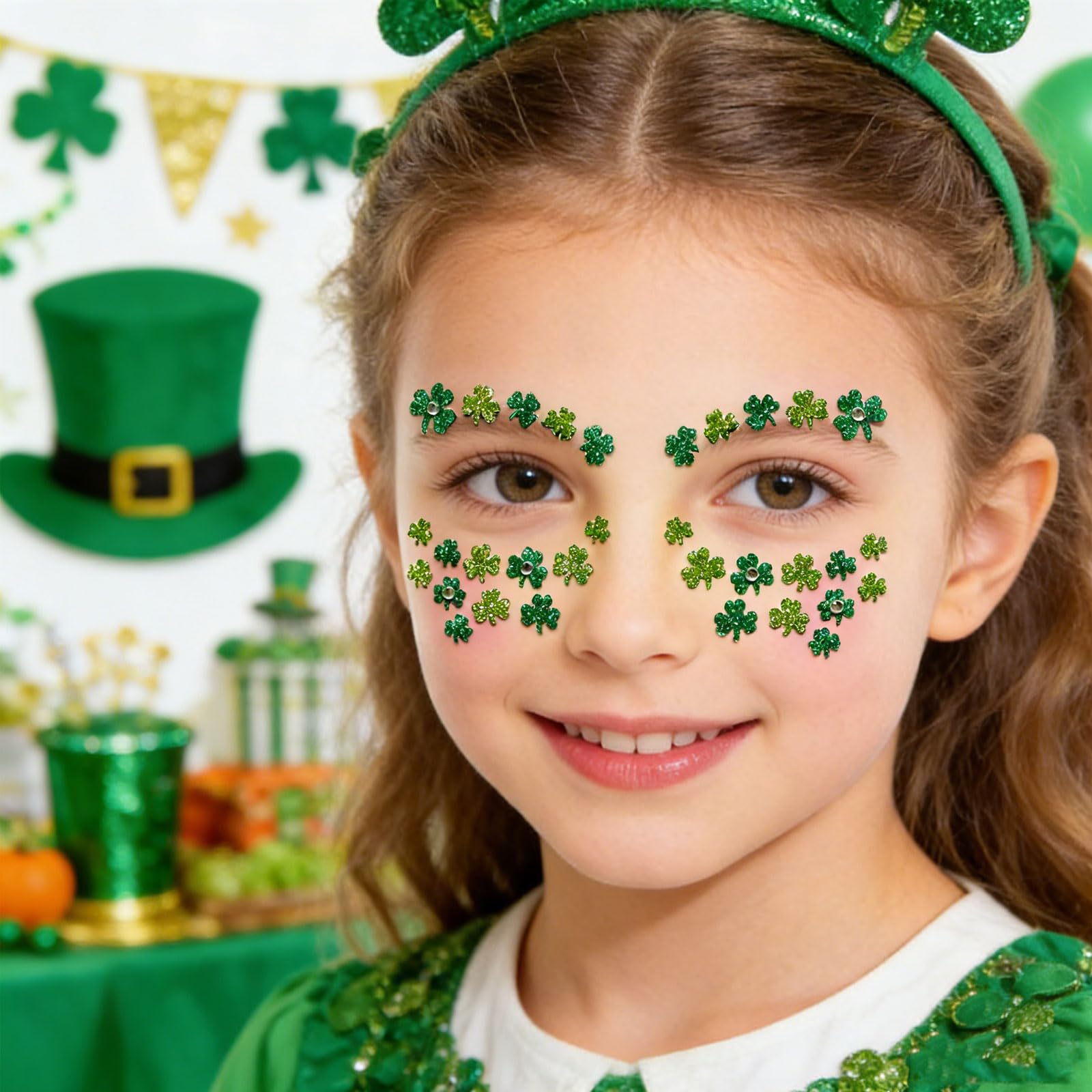 WIWUFUE shamrock rhinestones for party-ready sparkle