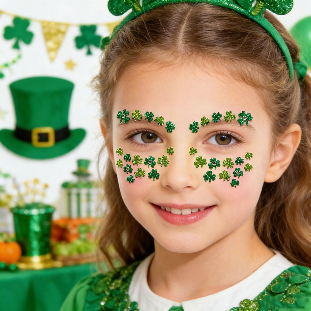 WIWUFUE shamrock rhinestones for party-ready sparkle