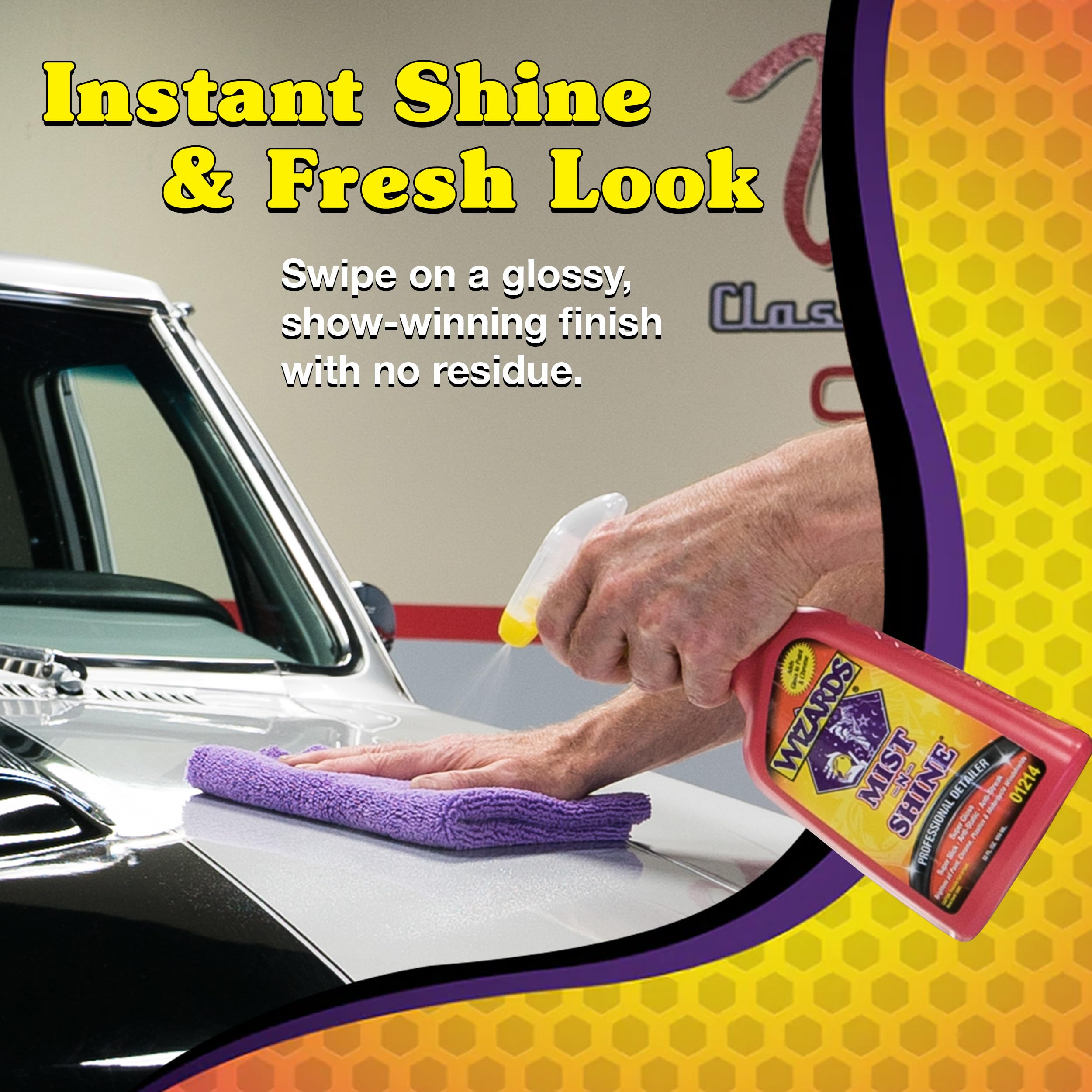 Wizards Mist-N-Shine applied to glass for high-gloss clarity.