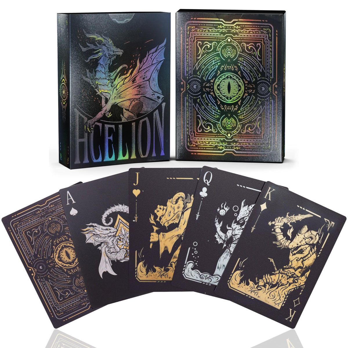 WJPC Easy Shuffling Dragon Card Front with crisp artwork for smooth play.