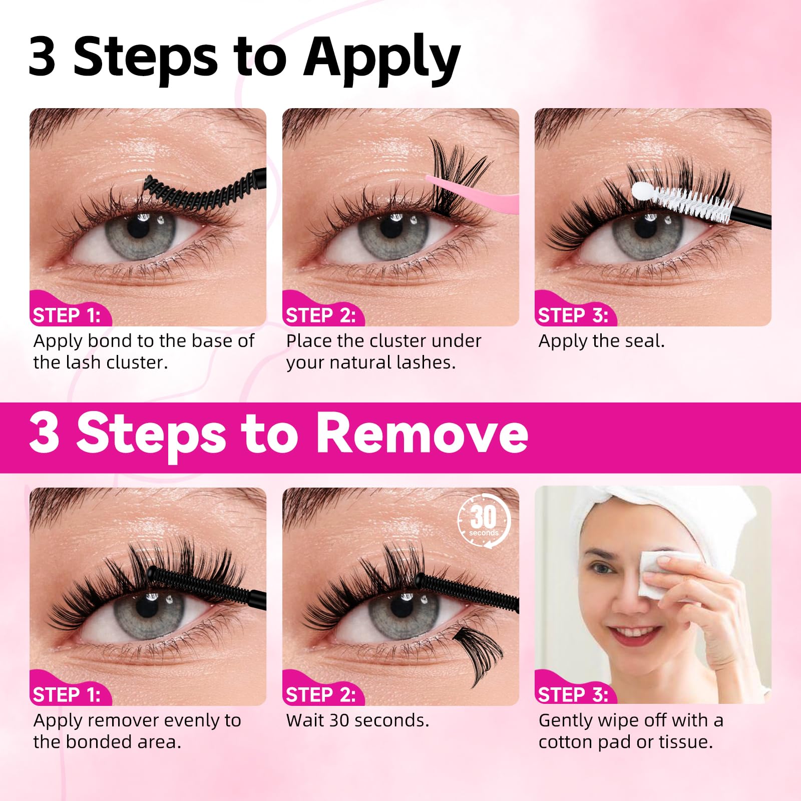 WLFRHD 2-in-1 bond and seal for secure lash clusters