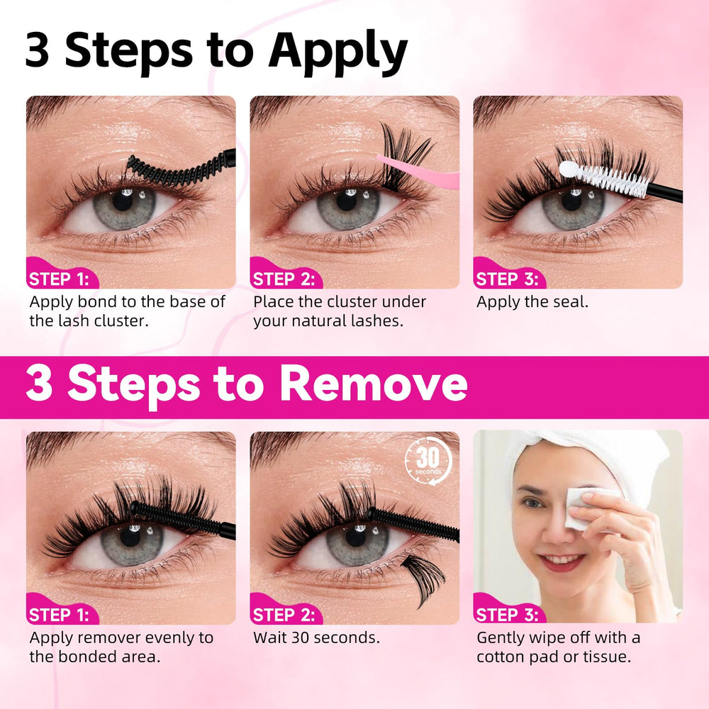 WLFRHD 2-in-1 bond and seal for secure lash clusters