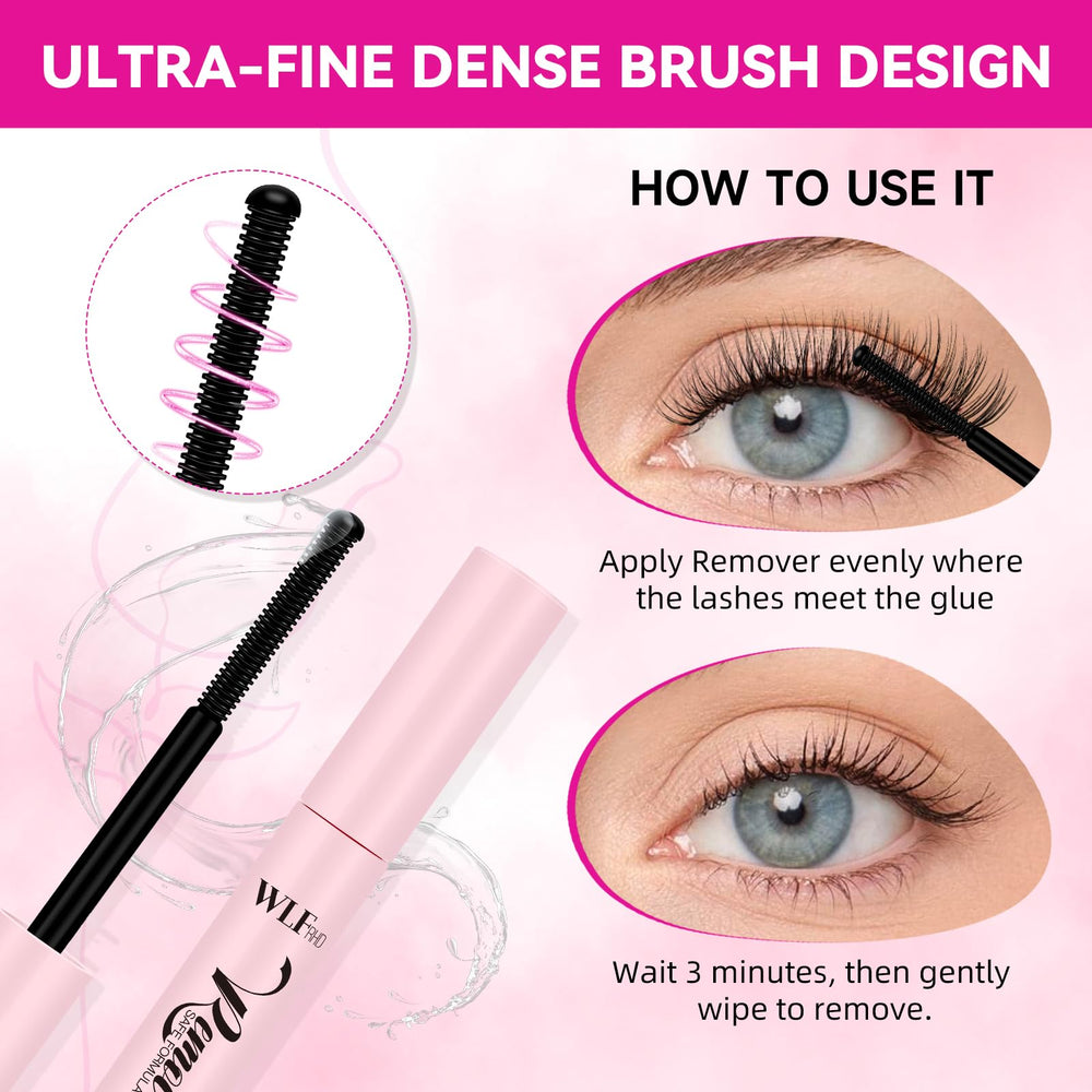 WLFRHD waterproof lash glue maintains cluster adhesion up to 72 hours
