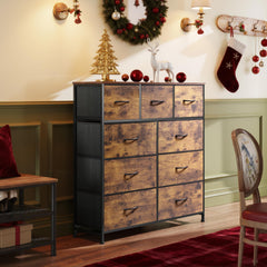 WLIVE fabric-bin drawers keep clutter neatly tucked away.