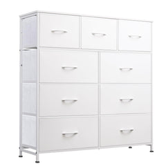 WLIVE 9-Drawer Dresser with wood top, ideal for organized bedroom storage.
