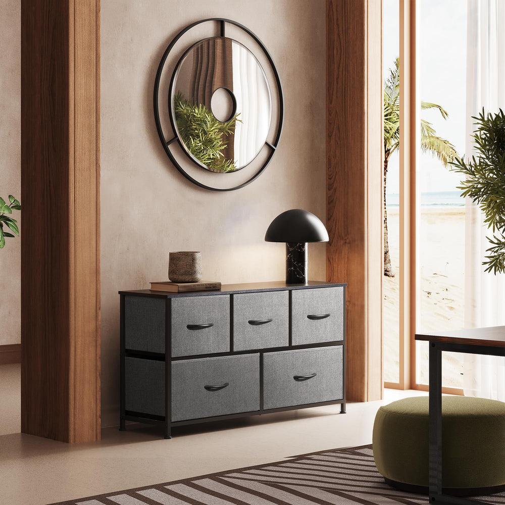 WLIVE dresser bedroom-ready scene shows versatile living space