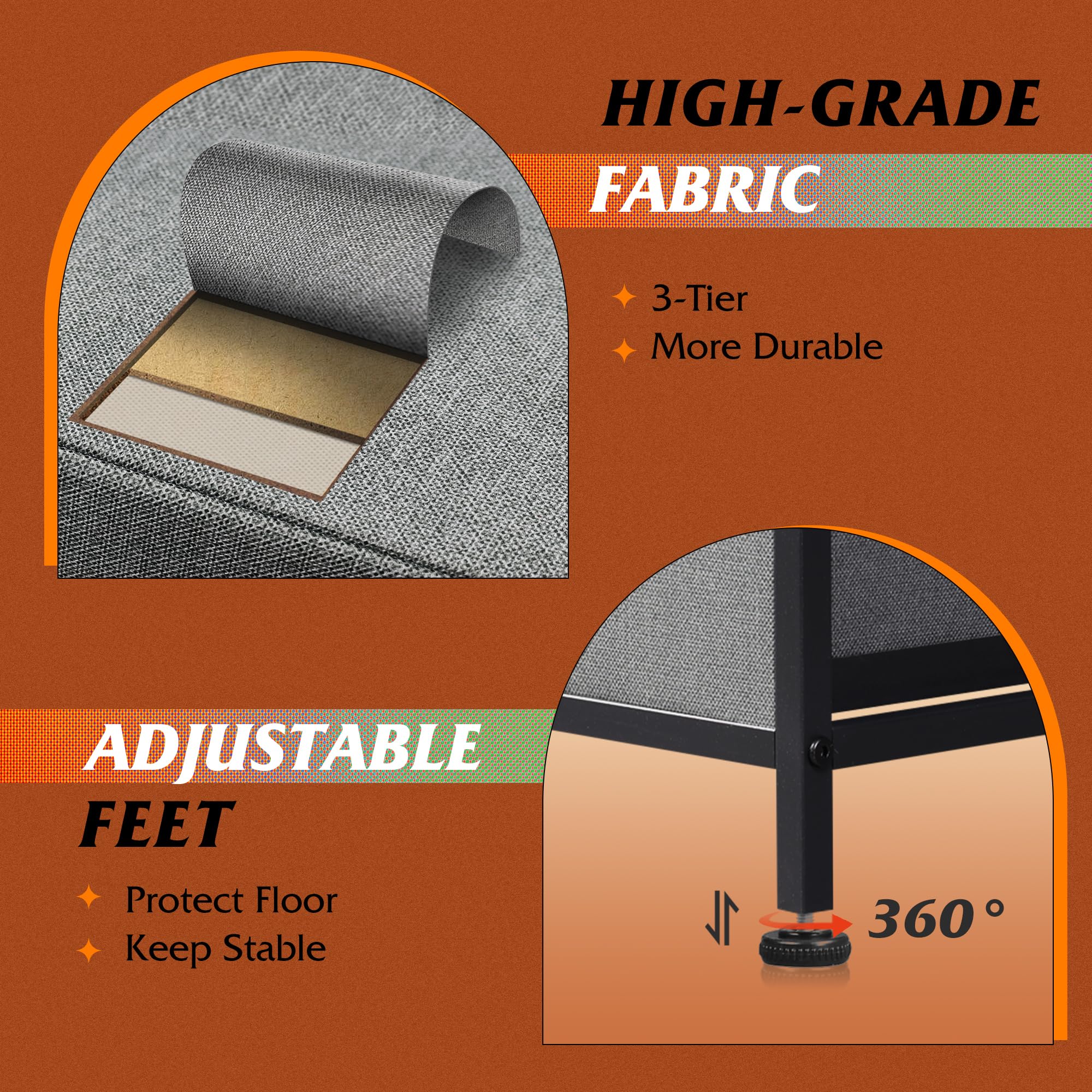 WLIVE dresser drawer-bin open reveals clear, accessible storage