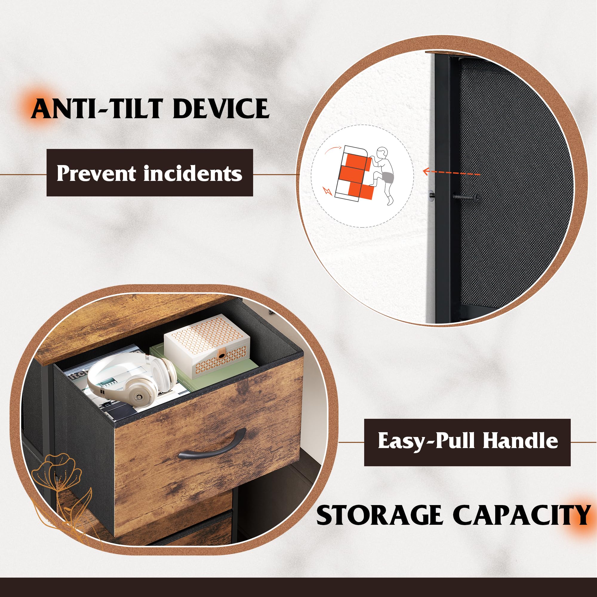WLIVE dresser placed in a hallway for quick storage
