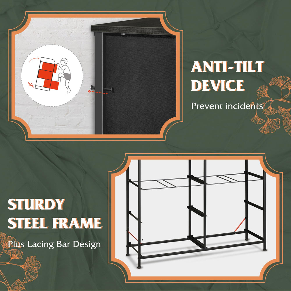 Easy-assembly WLIVE dresser with included hardware.