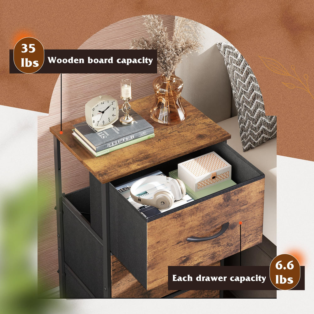 WLIVE dresser sturdy steel frame highlights durable construction