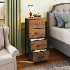 WLIVE dresser featuring sturdy steel frame for durable organization.