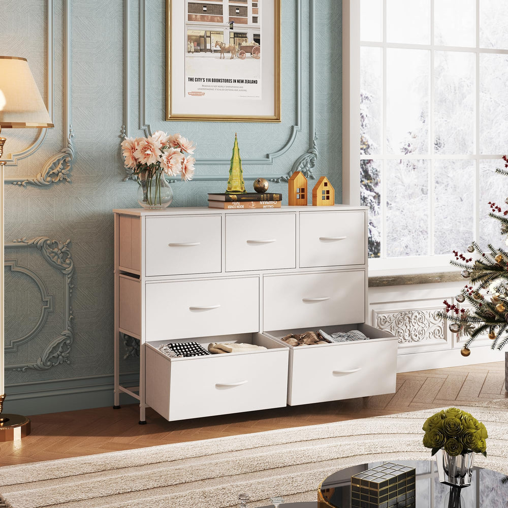 WLIVE dresser used as a TV stand for up to 45-inch screens.