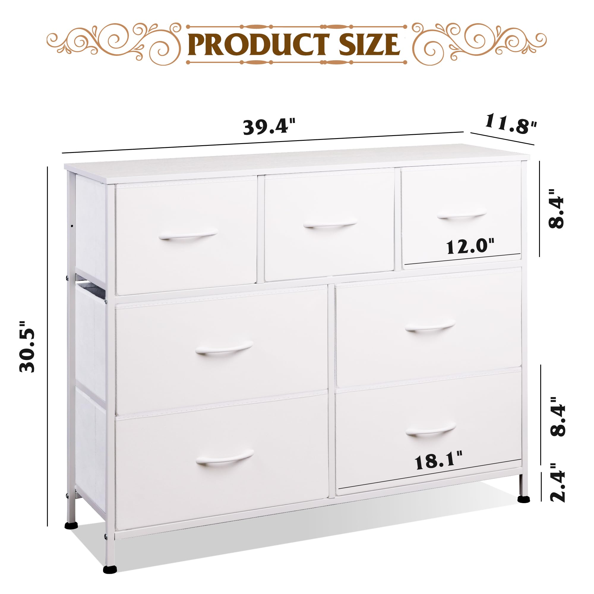 WLIVE fabric bin drawers keep CDs, DVDs, and remotes neatly stored.