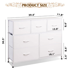 WLIVE fabric bin drawers keep CDs, DVDs, and remotes neatly stored.