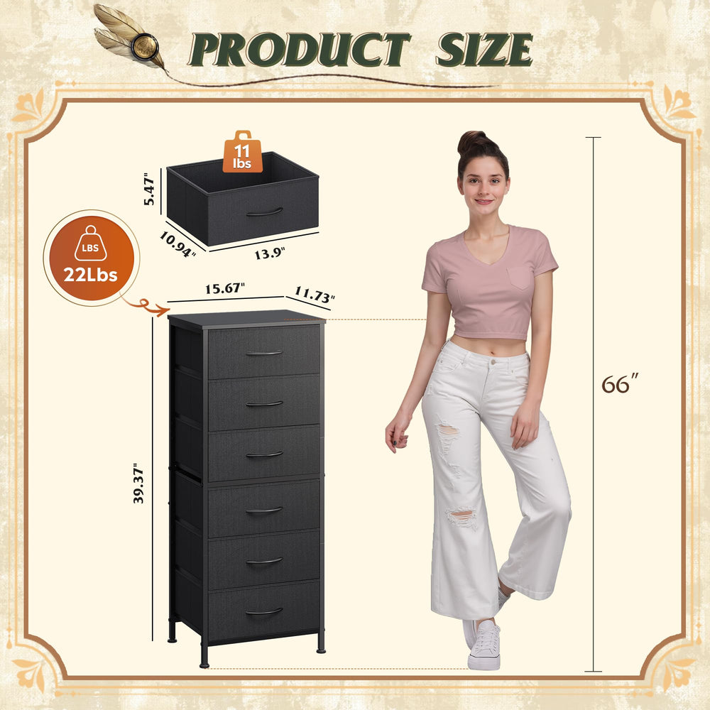 WLIVE fabric drawer close-up shows breathable panels for easy organization