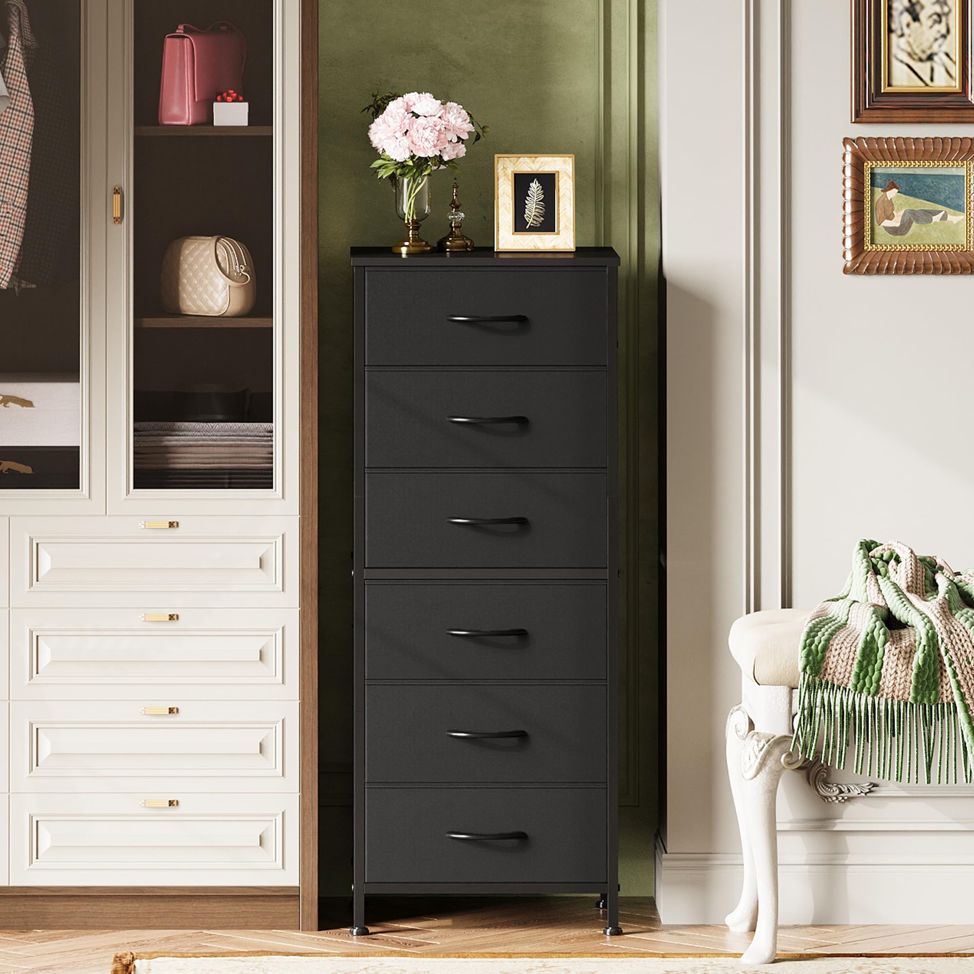 WLIVE metal frame anti-tilt detail emphasizes stability for households
