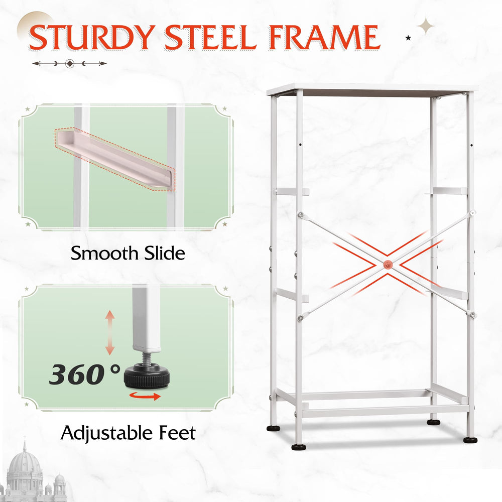 Simple assembly WLIVE nightstand with included hardware and setup guidance.