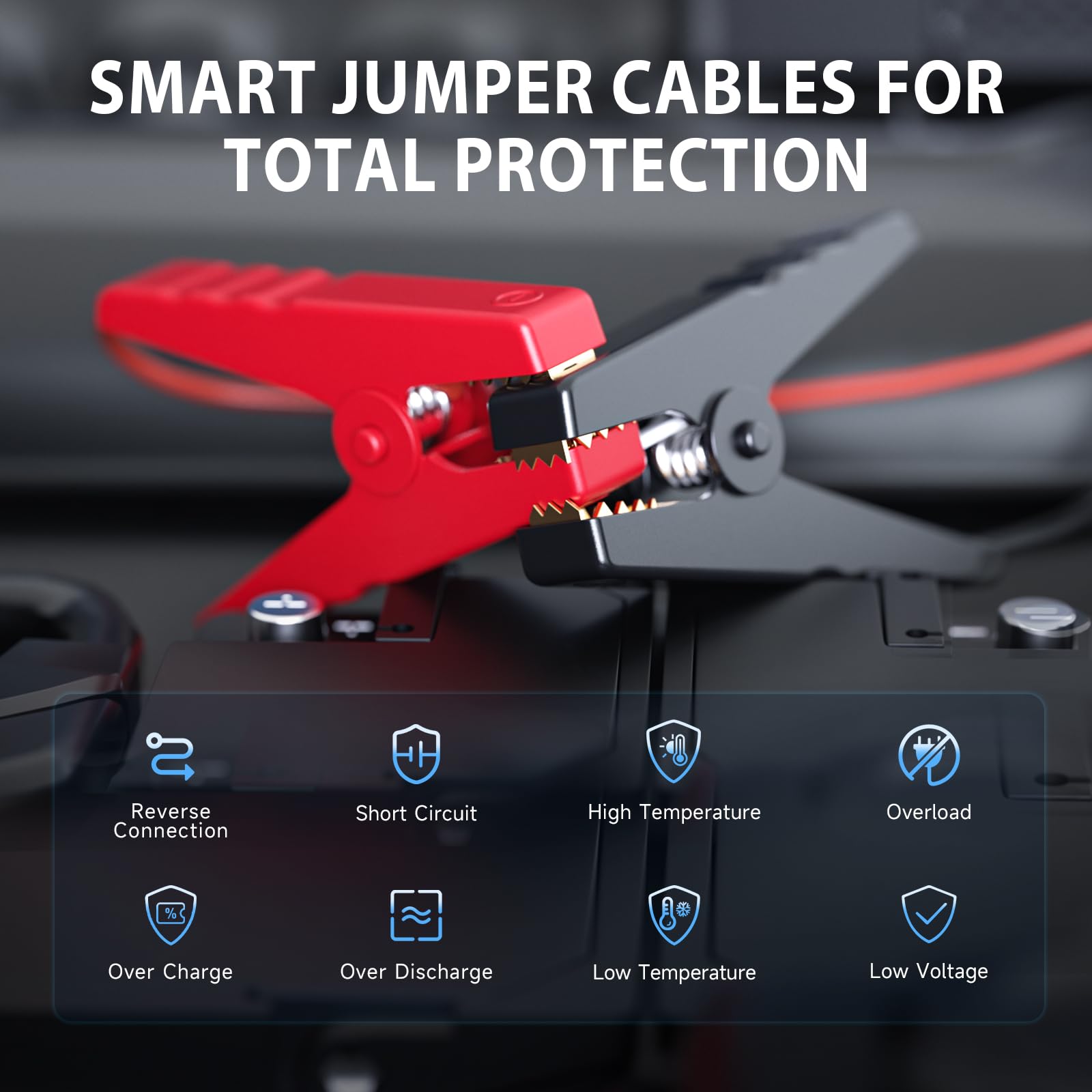 WNDFLV All-in-one device includes jump start, inflate, power, light.