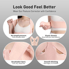 WNIEYO breathable mesh back brace keeps skin cool during wear