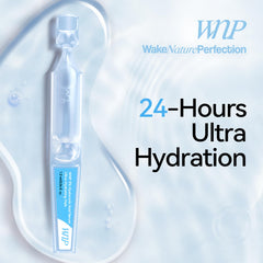 WNP Hyaluronic Acid serum drops applied for instant hydration.