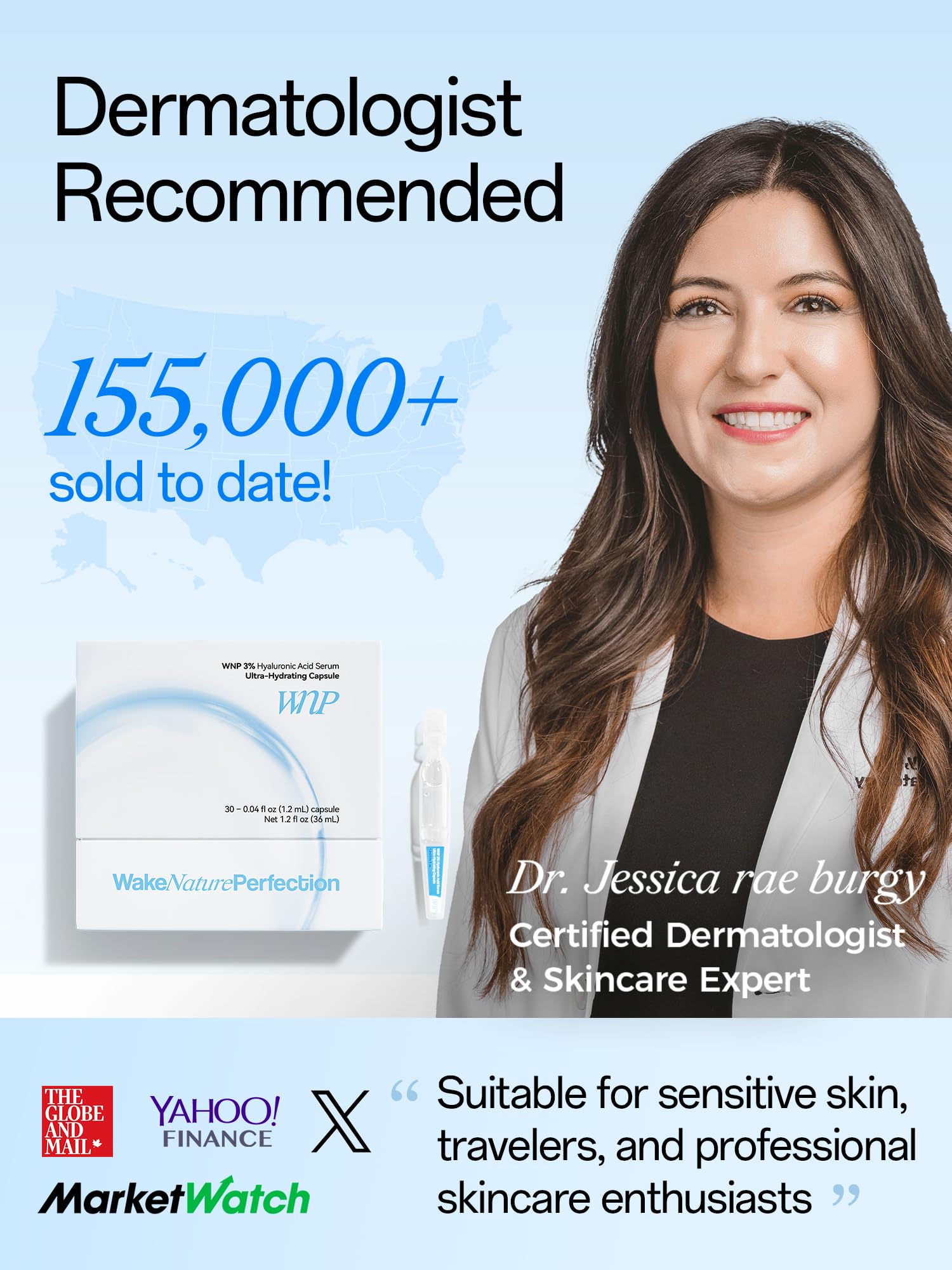 WNP Ultra Hydrating Serum 3% hyaluronic acid close-up highlighting hydration power