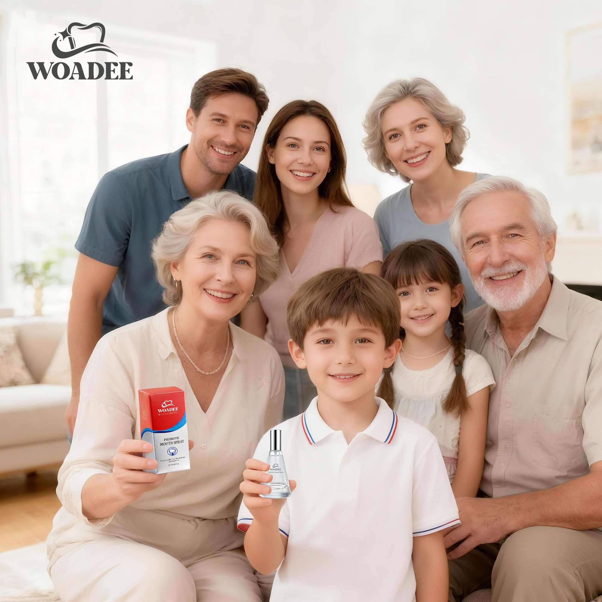 Family-friendly Woadee spray suitable for adults and kids.