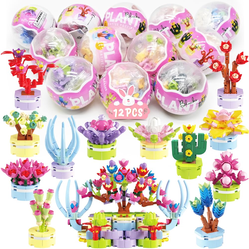 WODMAZ 12-piece prefilled Easter eggs for imaginative play