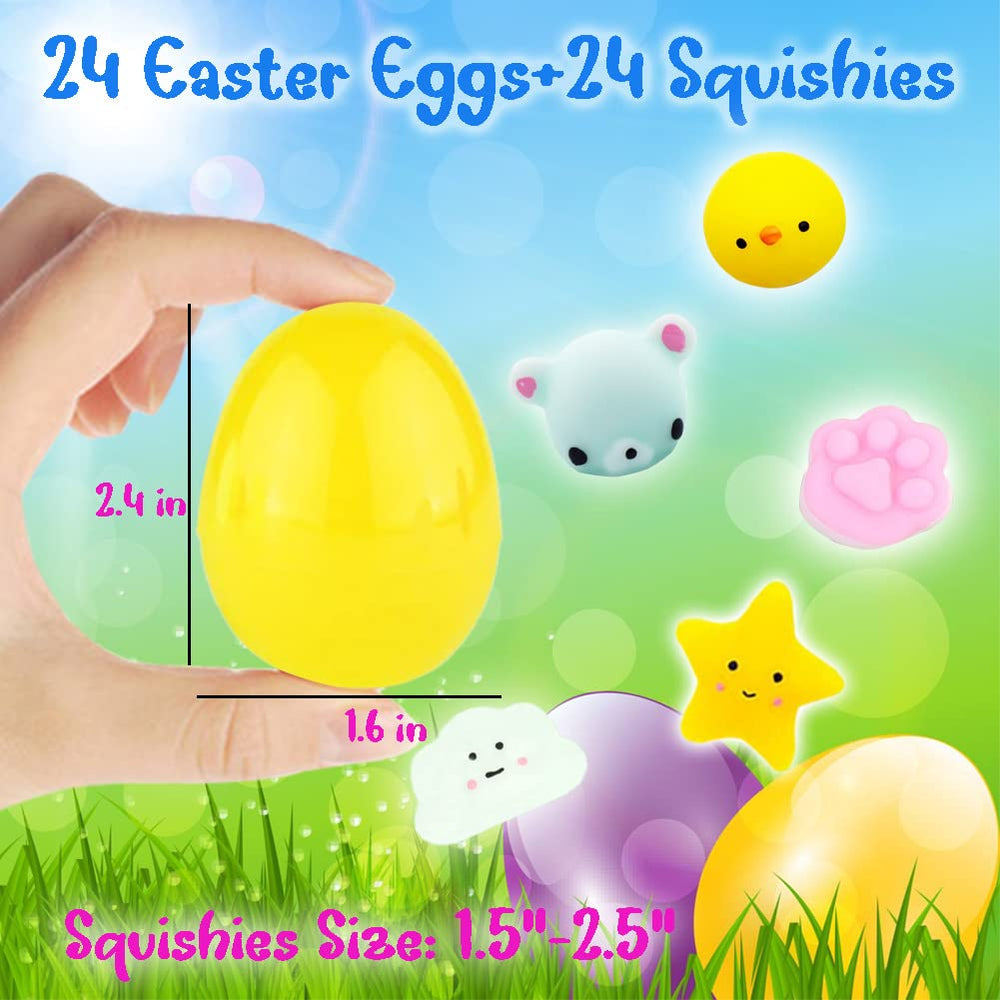 WODMAZ colorful Easter eggs—bright tactile toys to squeeze.