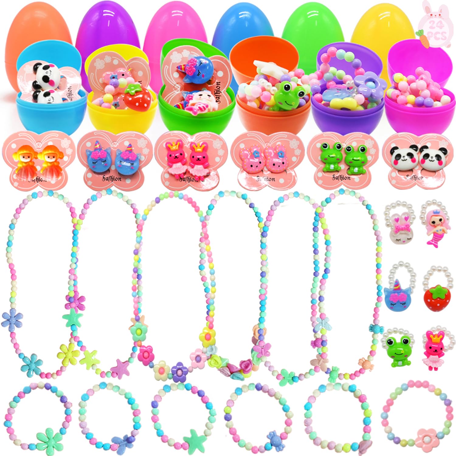 WODMAZ 24-surprise Easter eggs displayed for festive gifting.