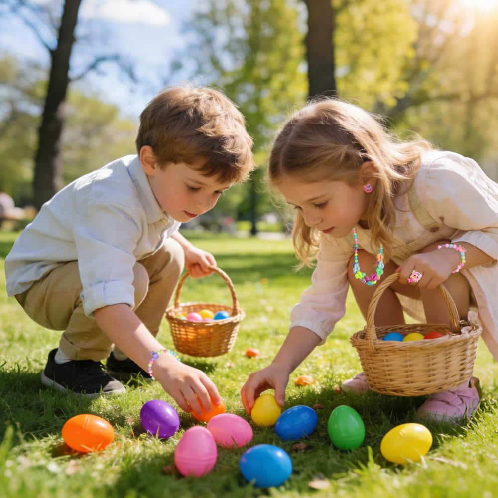 WODMAZ colorful Easter eggs in six hues for kids.