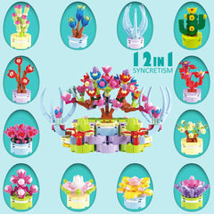 WODMAZ Easter surprise eggs showing succulent blocks in action
