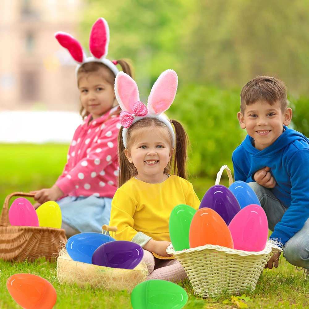 WODMAZ reusable plastic Easter eggs designed for repeated use