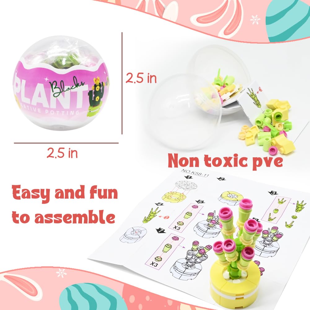 WODMAZ plant toys inside Easter eggs ready for classroom prizes