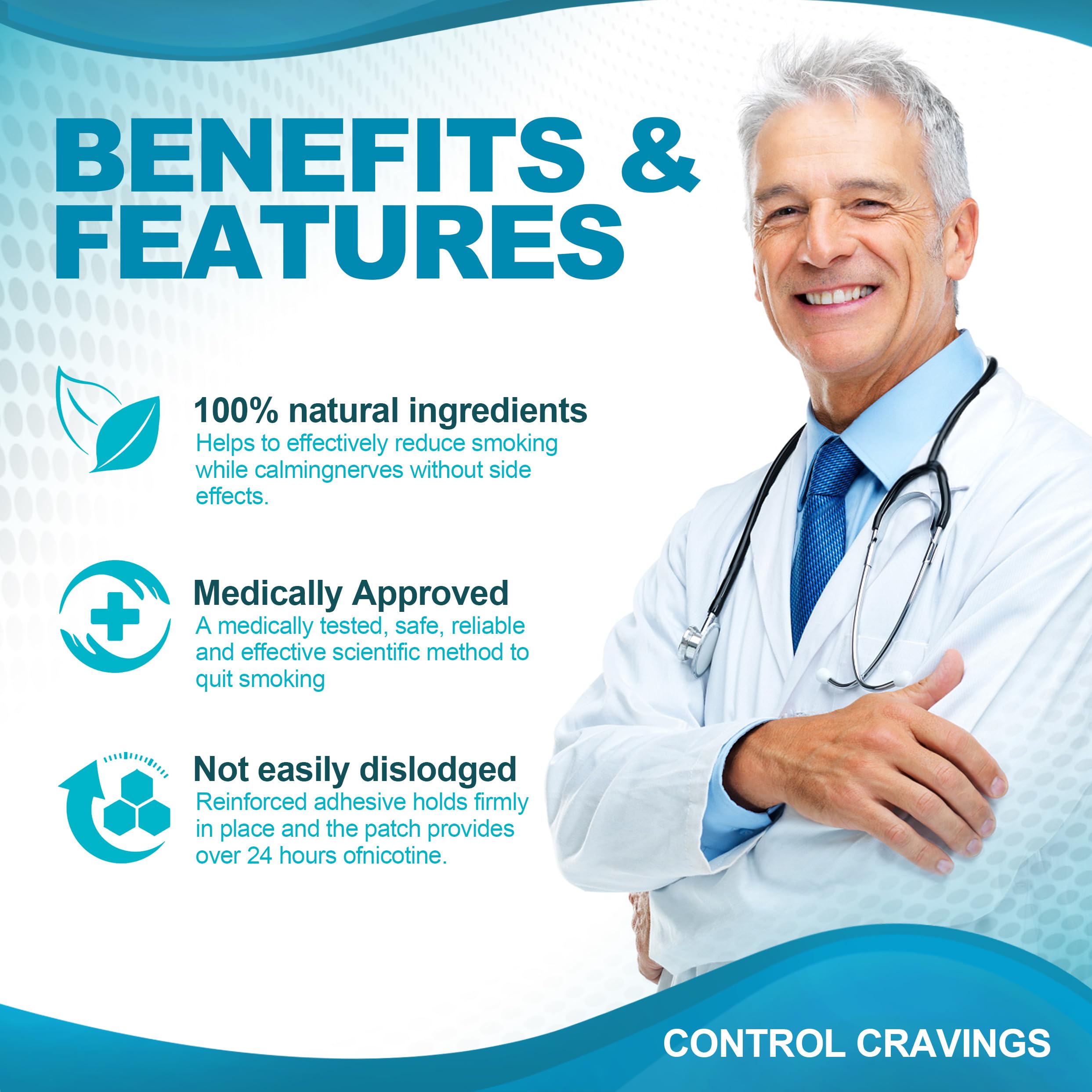 WOFANLI patch dosage options showing 21 mg, 14 mg, and 7 mg divisions
