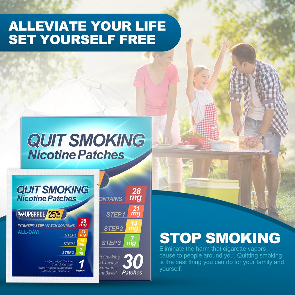 WOFANLI quit-smoking patch usable at home, work, or on the go