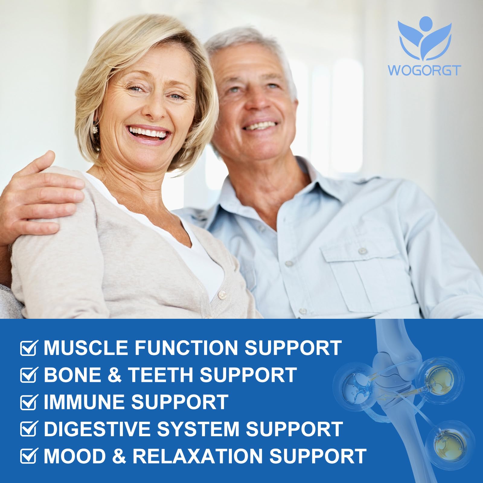 WOGORGT formula includes magnesium, zinc, and vitamin D3 for balanced minerals.