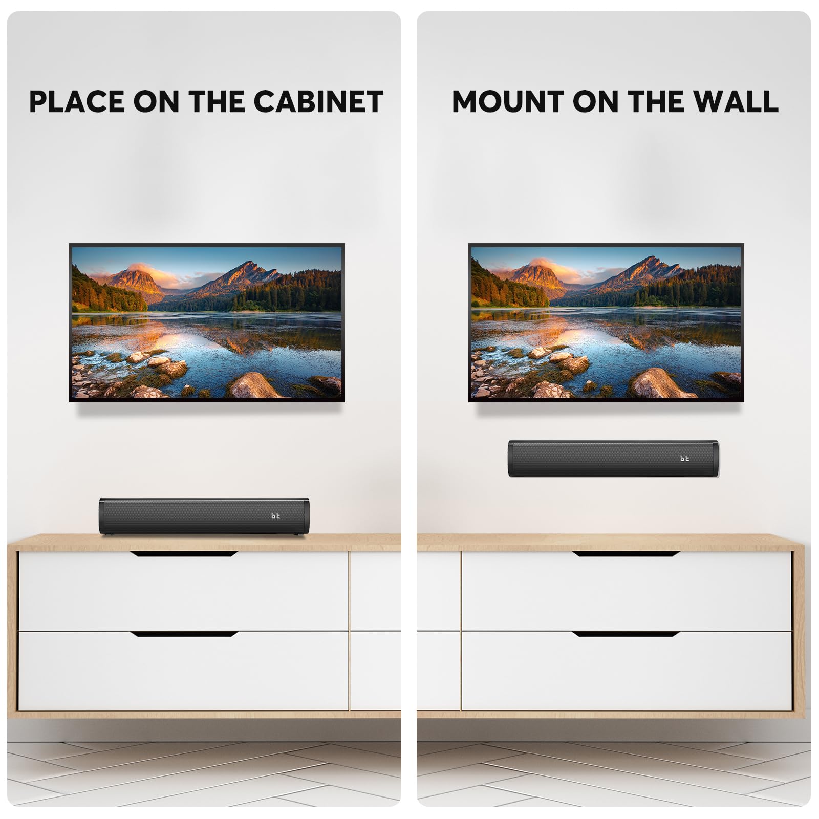 Wohome S100 remote and quick-access buttons simplify control.