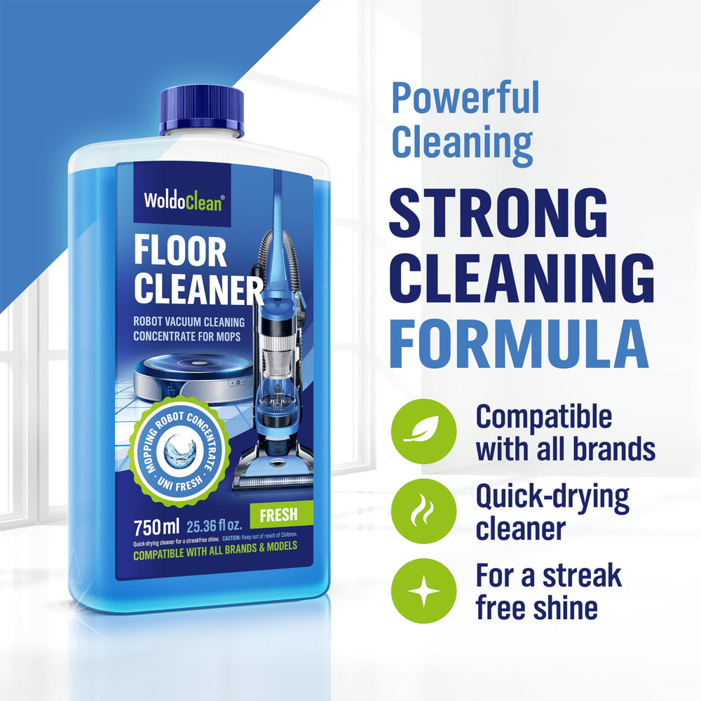 WoldoClean robot mop compatibility icons highlight universal compatibility.