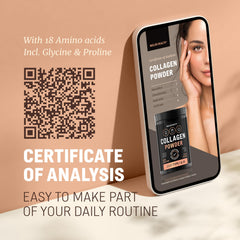 WoldoHealth collagen peptides dissolving in tea for easy add-in