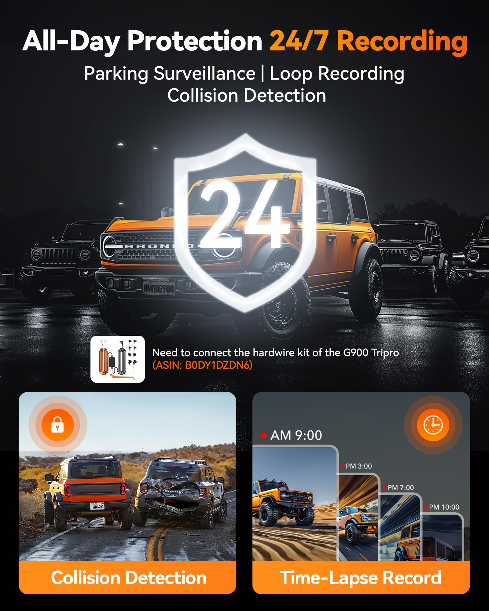 G900 Tripro GPS adds location tagging to recordings.