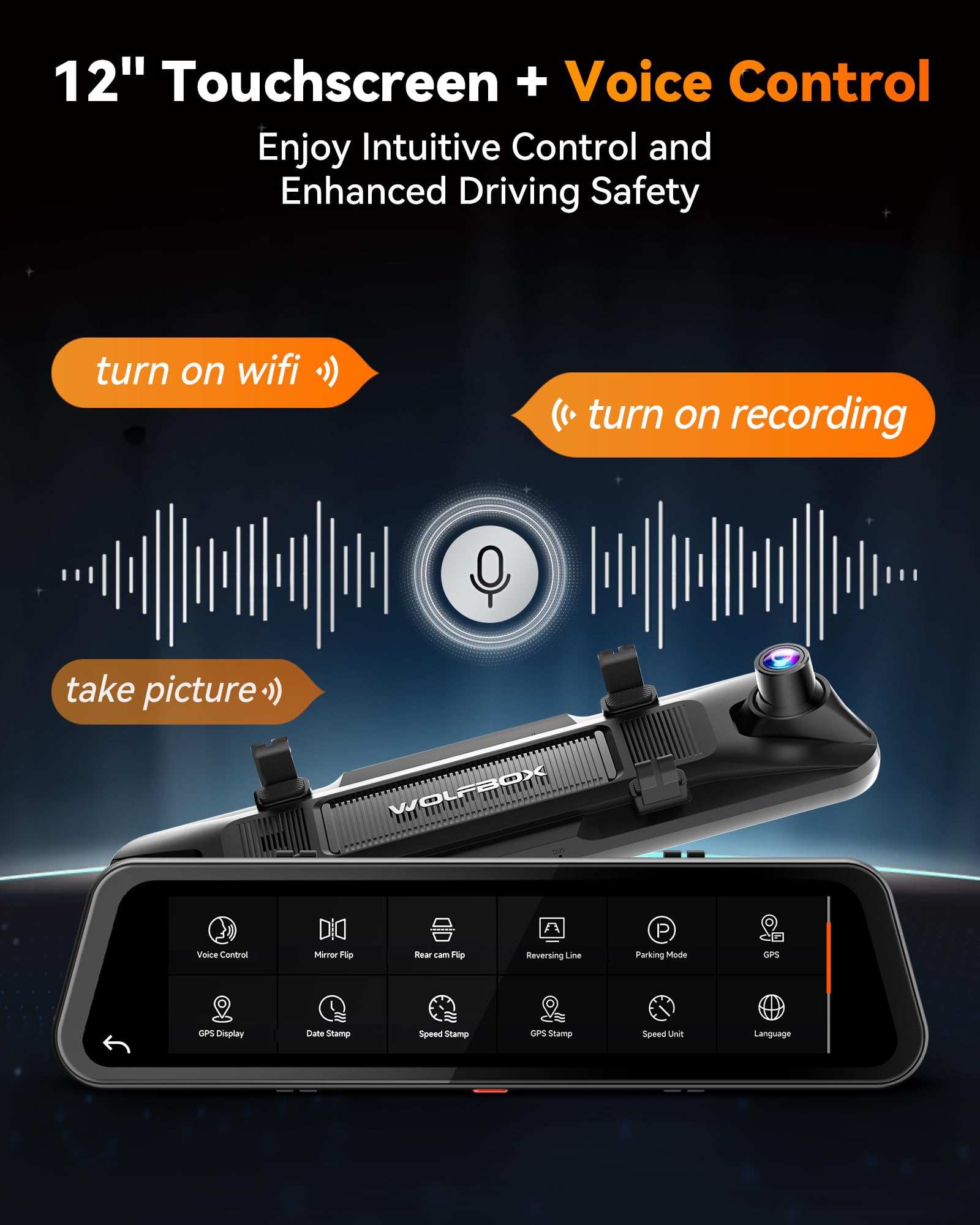 G900 Tripro voice control enables hands-free camera operations.