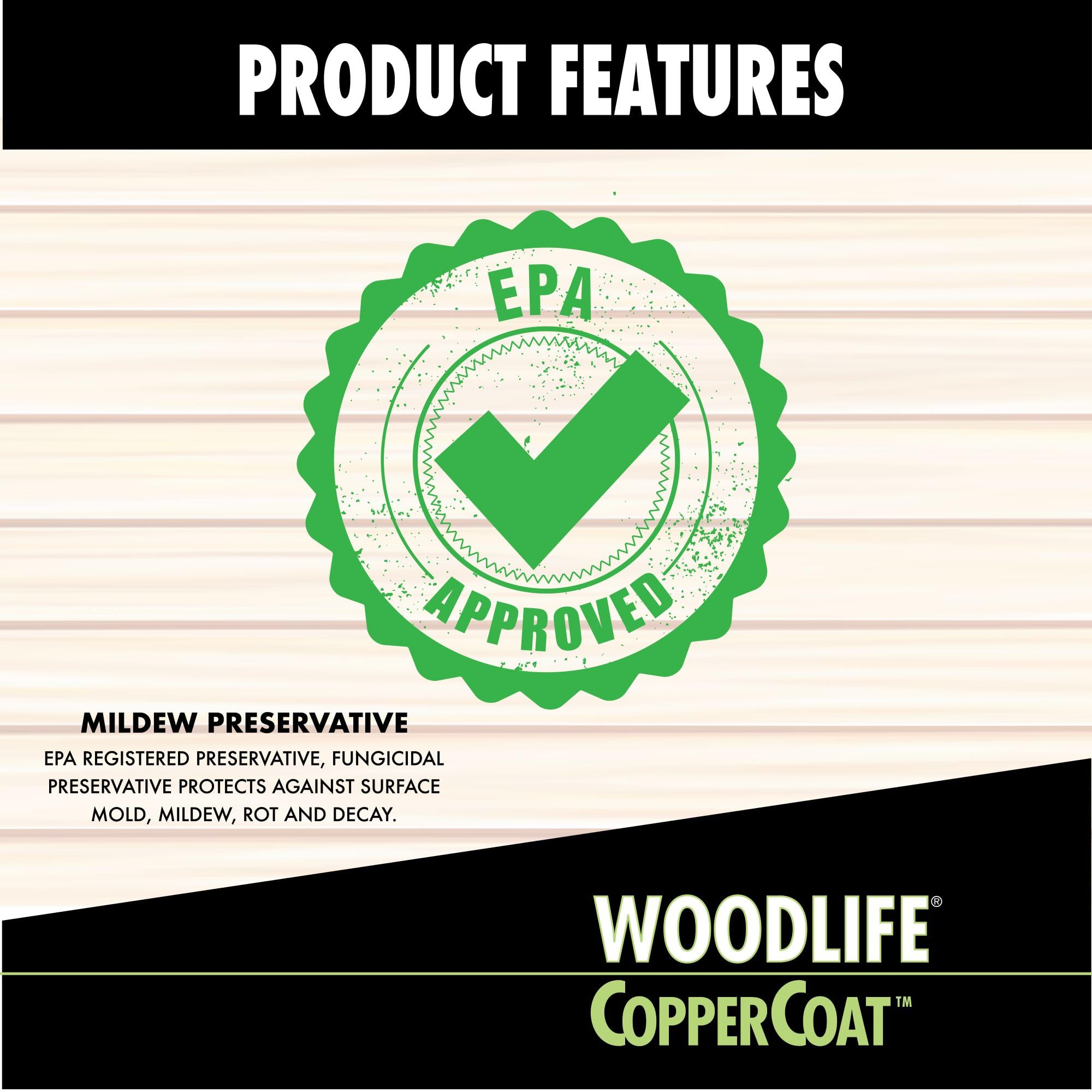 Wolman CopperCoat Green dock and pier treatment protects wood from insects
