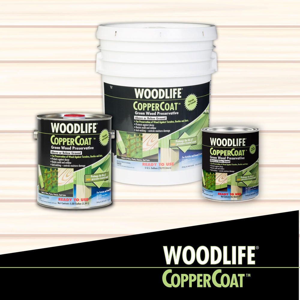 Wolman CopperCoat Green roller application on exterior wood surfaces
