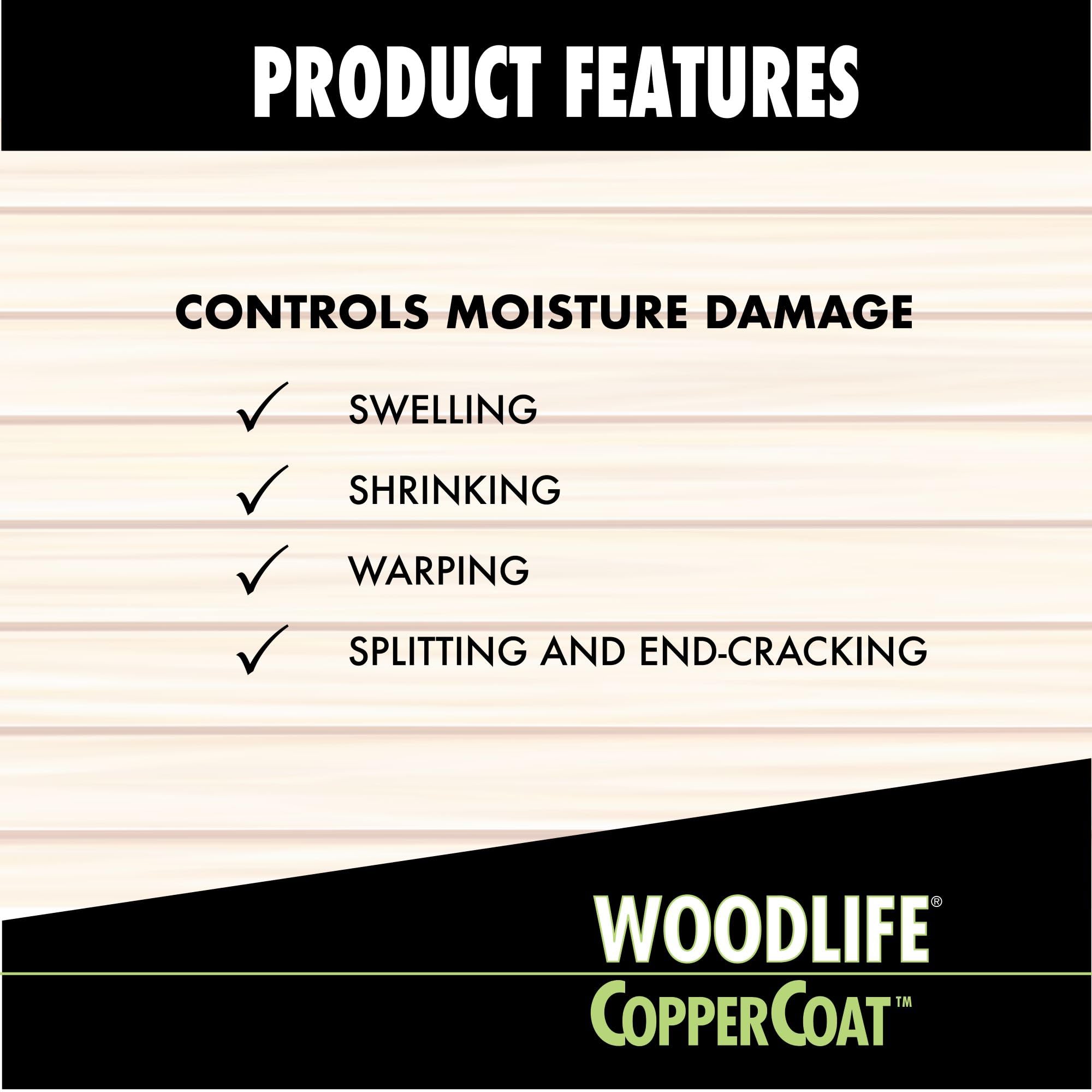 Wolman CopperCoat Green wood structure receiving protective coating